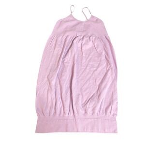F&F Lilac Purple Ribbed Knit Spaghetti Strap Mini Dress Pastel Soft Girl Womens
